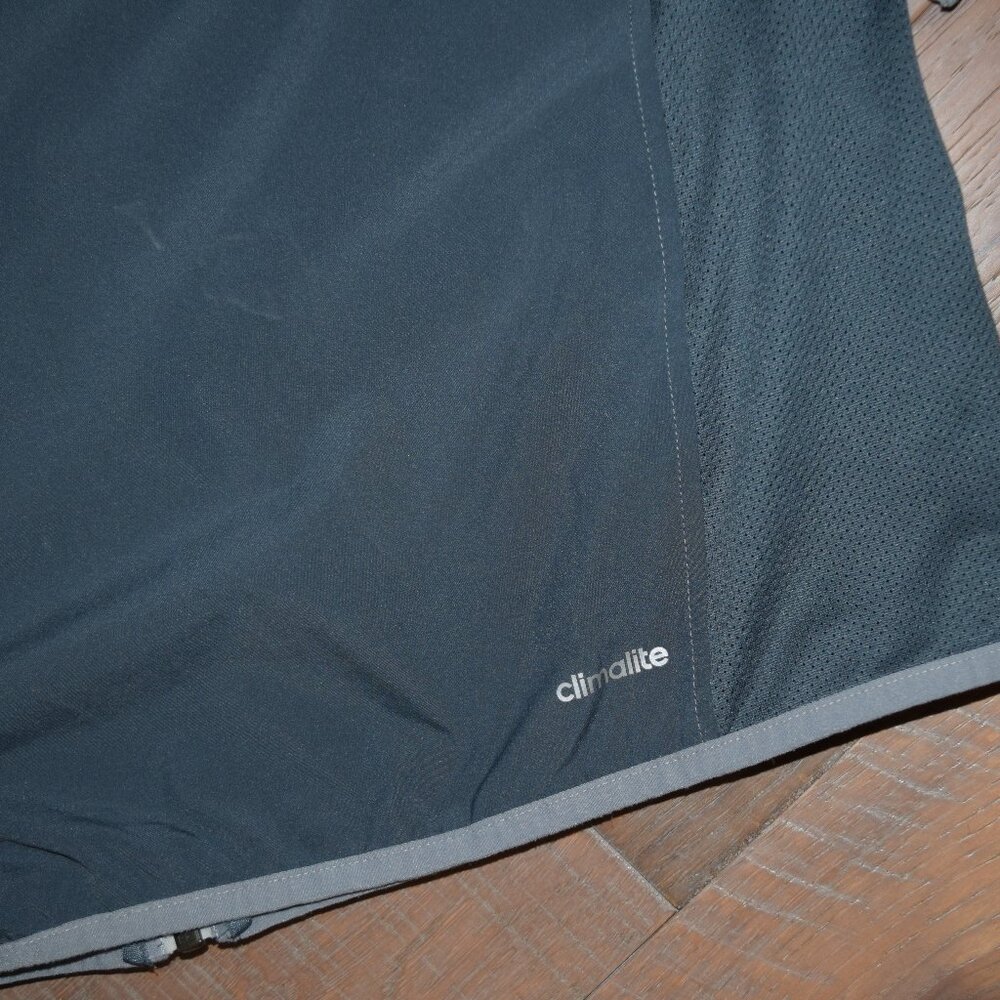 ADIDAS Climalite Wind Full Zip Up Jacket Coat Shell Layer Mesh Insets Warm Up L - Picture 5 of 5